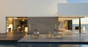 Modern Translucent Pool House Design