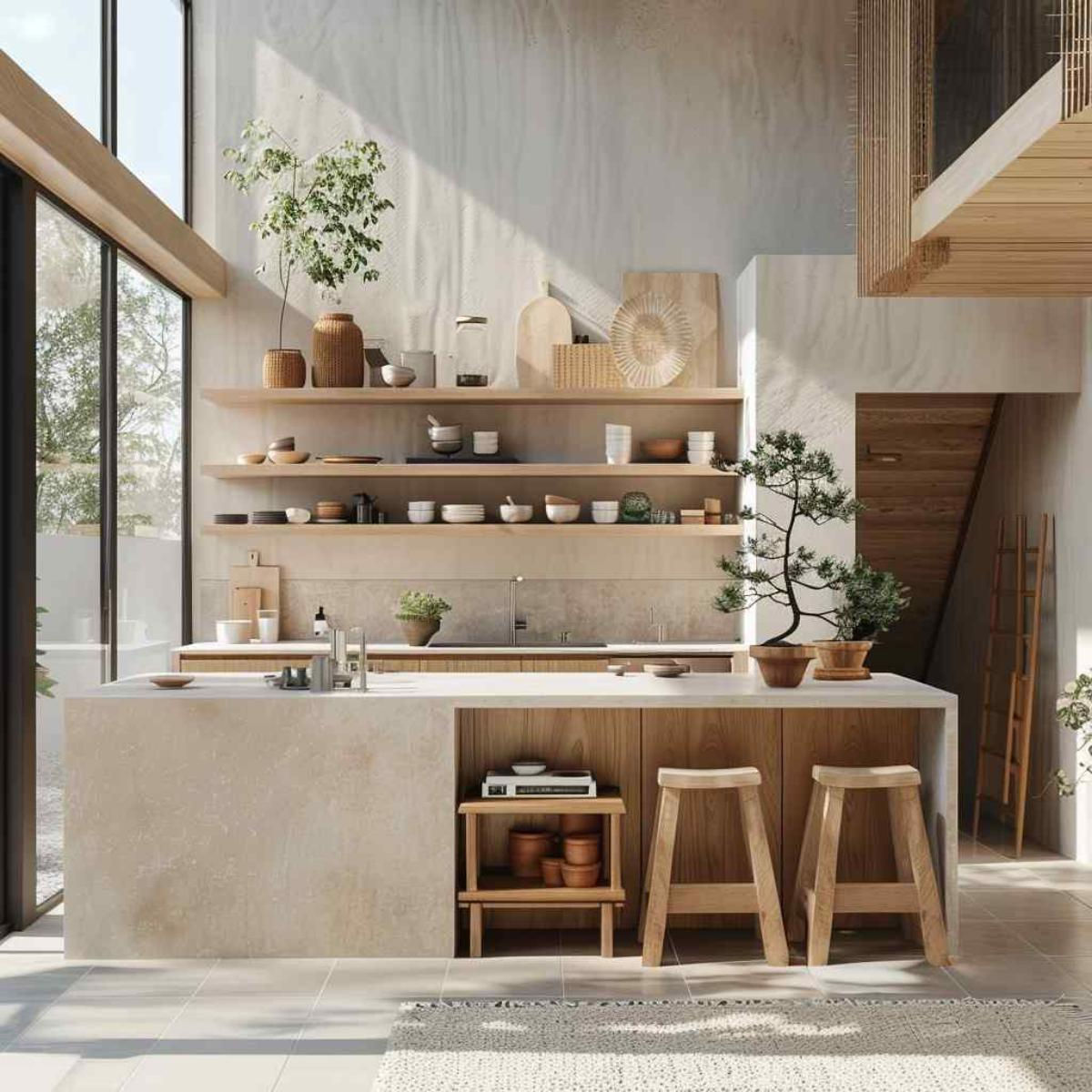 Natural Kitchen Design Creating a Tranquil Organic Vibe in Your Kitchen with Earthy Elements