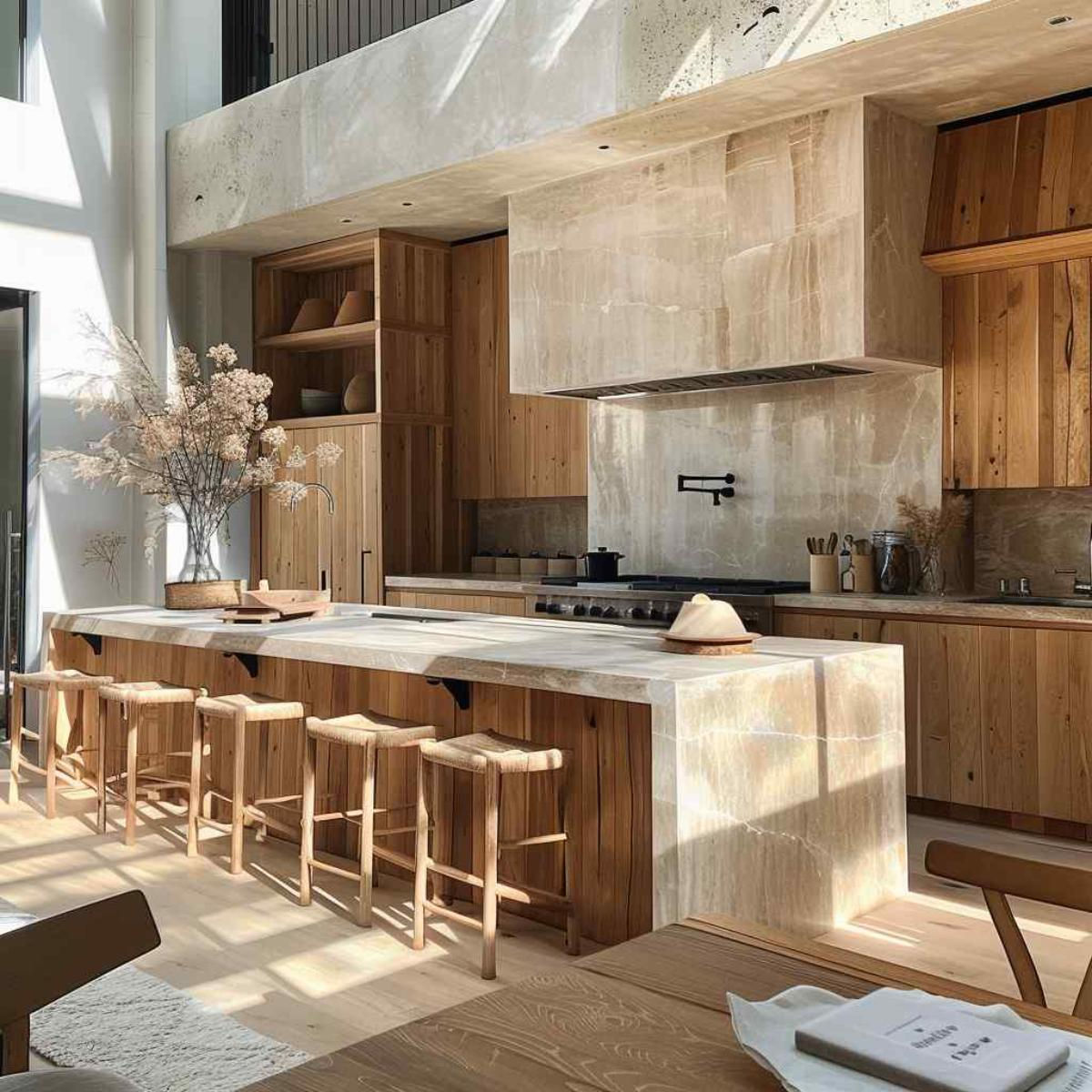 Natural Wood Kitchen Design “Timeless Elegance: The Beauty of Wood in Kitchen Design”