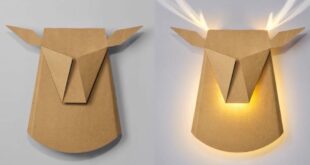 Popup Reindeer Cardboard Light