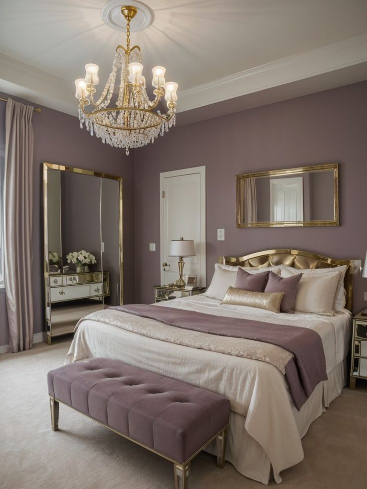 Purple Accents In Bedrooms Incorporating Lavender and Plum Tones for a Chic Bedroom Decor