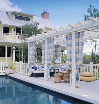 Relaxing And Cozy Pool Nooks Creating your own little oasis by the pool