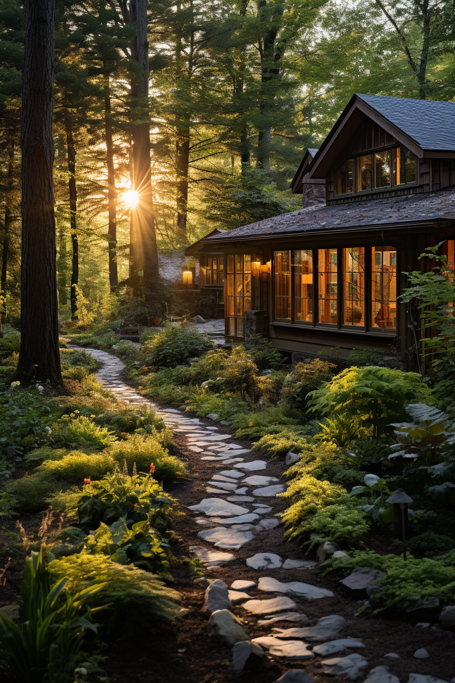 Rustic Forest Cabin Escape to a Cozy Hideaway in the Woods with this Charming Cabin