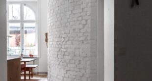 Scandinavian Loft With White Brick Walls