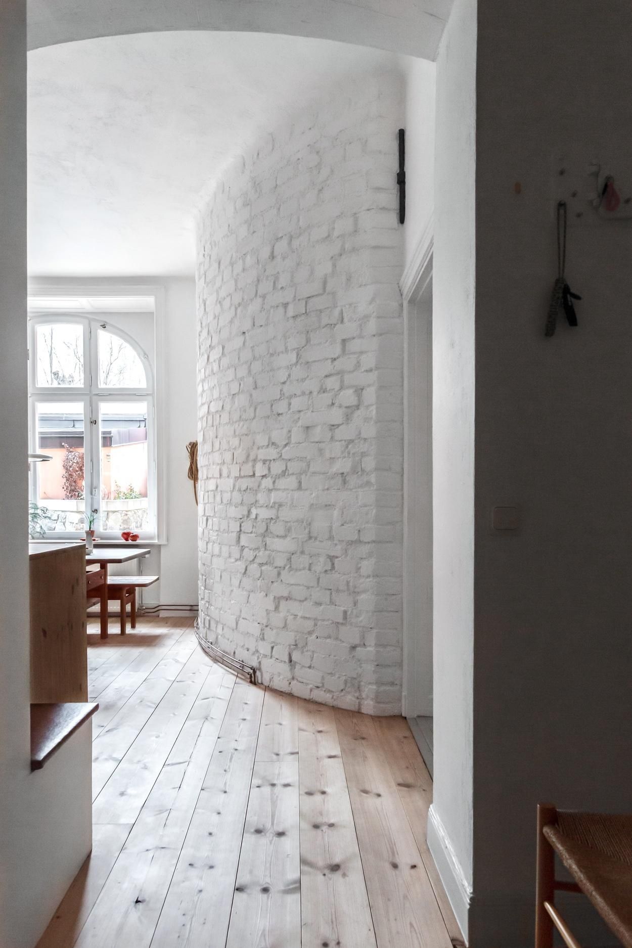 Scandinavian Loft With White Brick Walls Bright and Airy Loft Space Featuring White Brick Walls and Modern Scandinavian Design