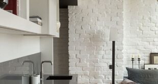 Scandinavian Loft With White Brick Walls