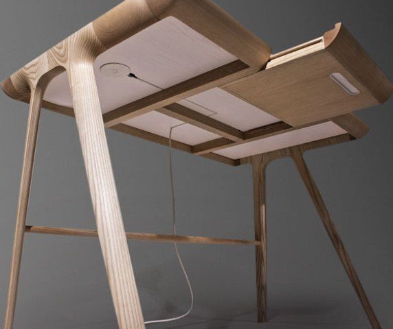 Sculptural Maya Desk Elegant and Functional Maya-inspired Desk Design