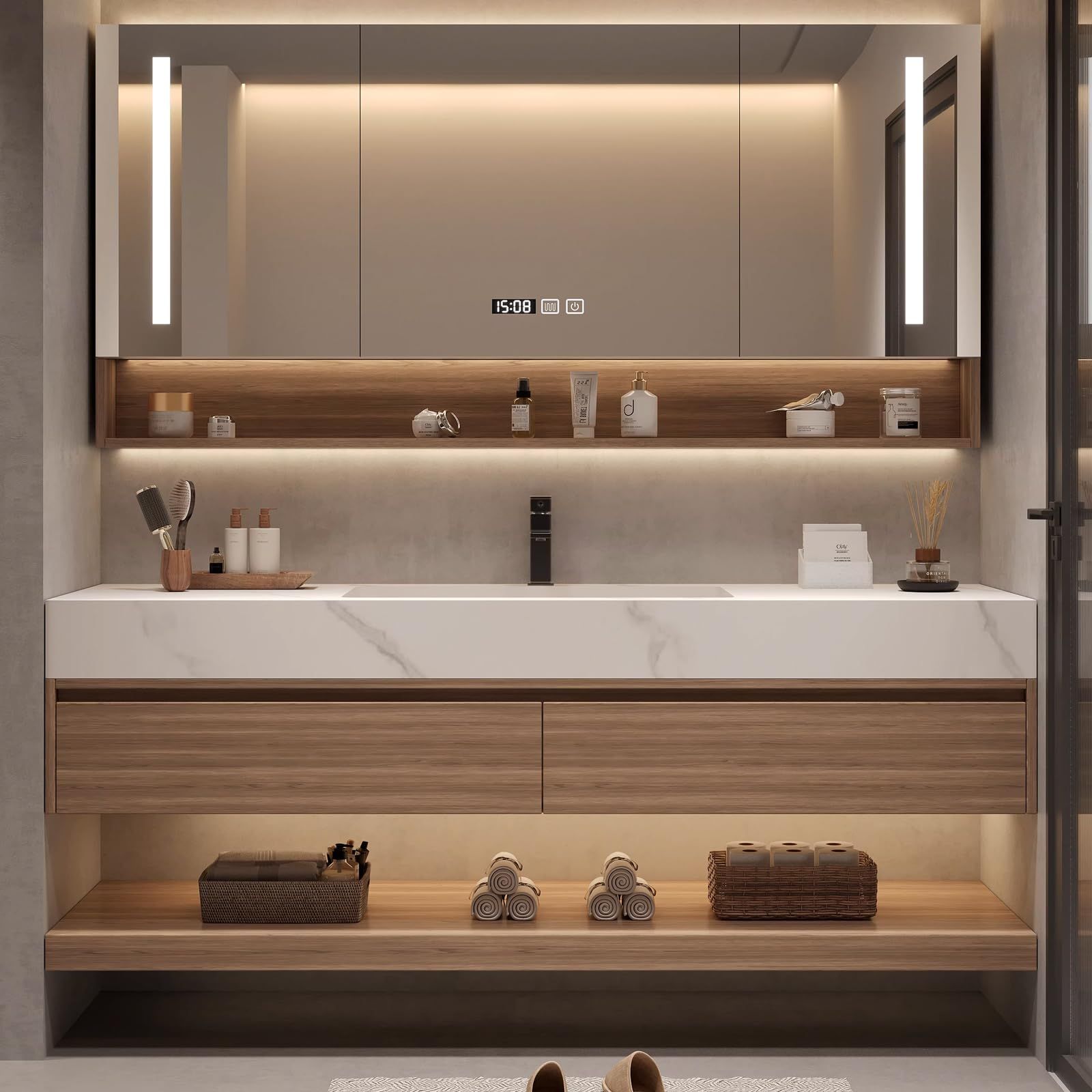 Simple And Modern Bathroom Cabinets Upgrade Your Bathroom with Minimalist Storage Solutions
