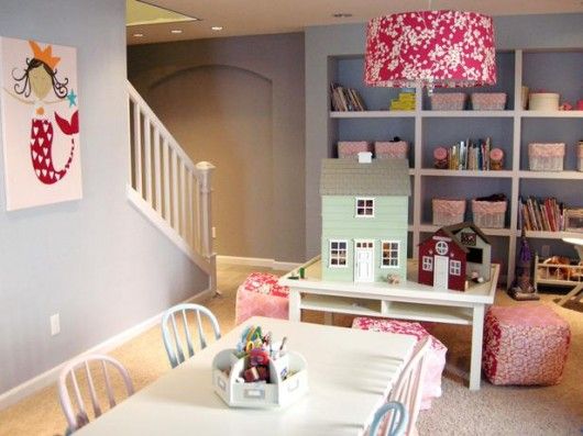 Small And Bold Kids Playroom Design Creative and Colorful Kids Playroom for Adventurous Little Ones