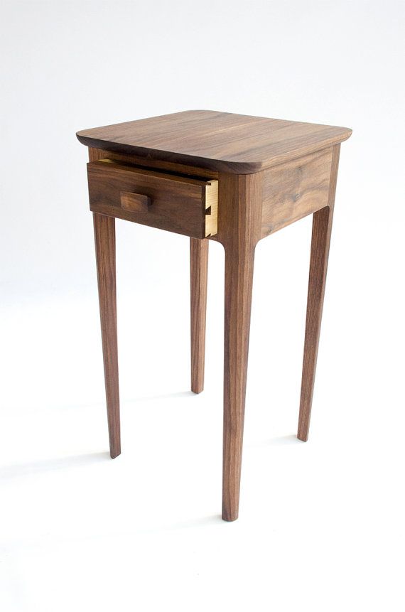 Small Nightstand Of Maple Wood Elegant and Compact Bedside Table for Your Bedroom Decor