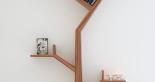 Space Saving Wood Shelving