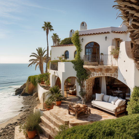 Spanish Villa With Mediterranean Picturesque Mediterranean Retreat nestled in the heart of beautiful Spain.