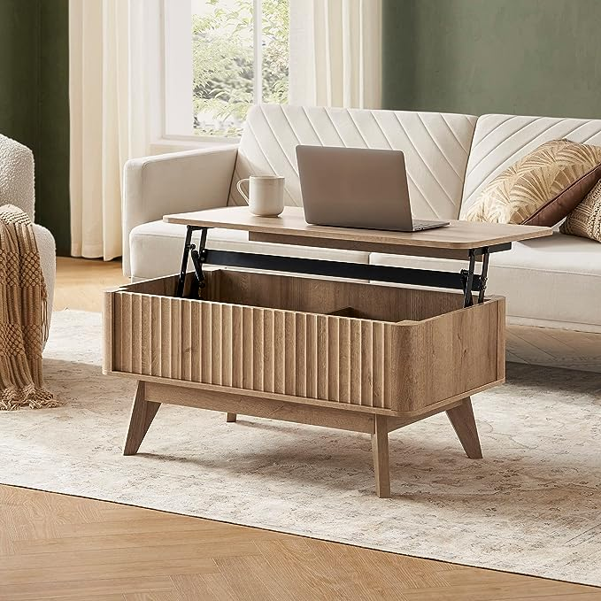 Storage And Coffee Table Unique Multifunctional Furniture Piece for Small Spaces