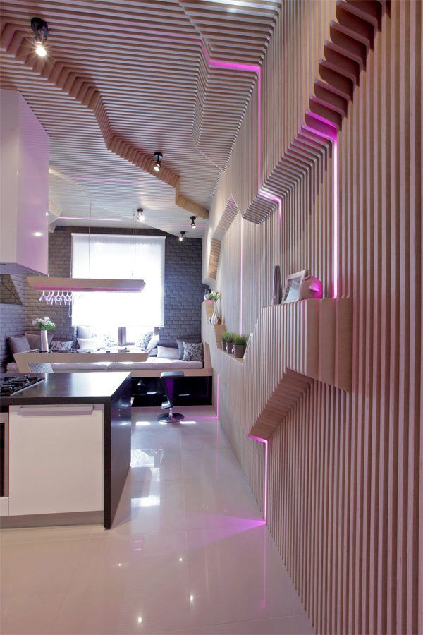 Striking Futuristic Kitchen Embrace the Future with a Cutting-Edge Kitchen Design