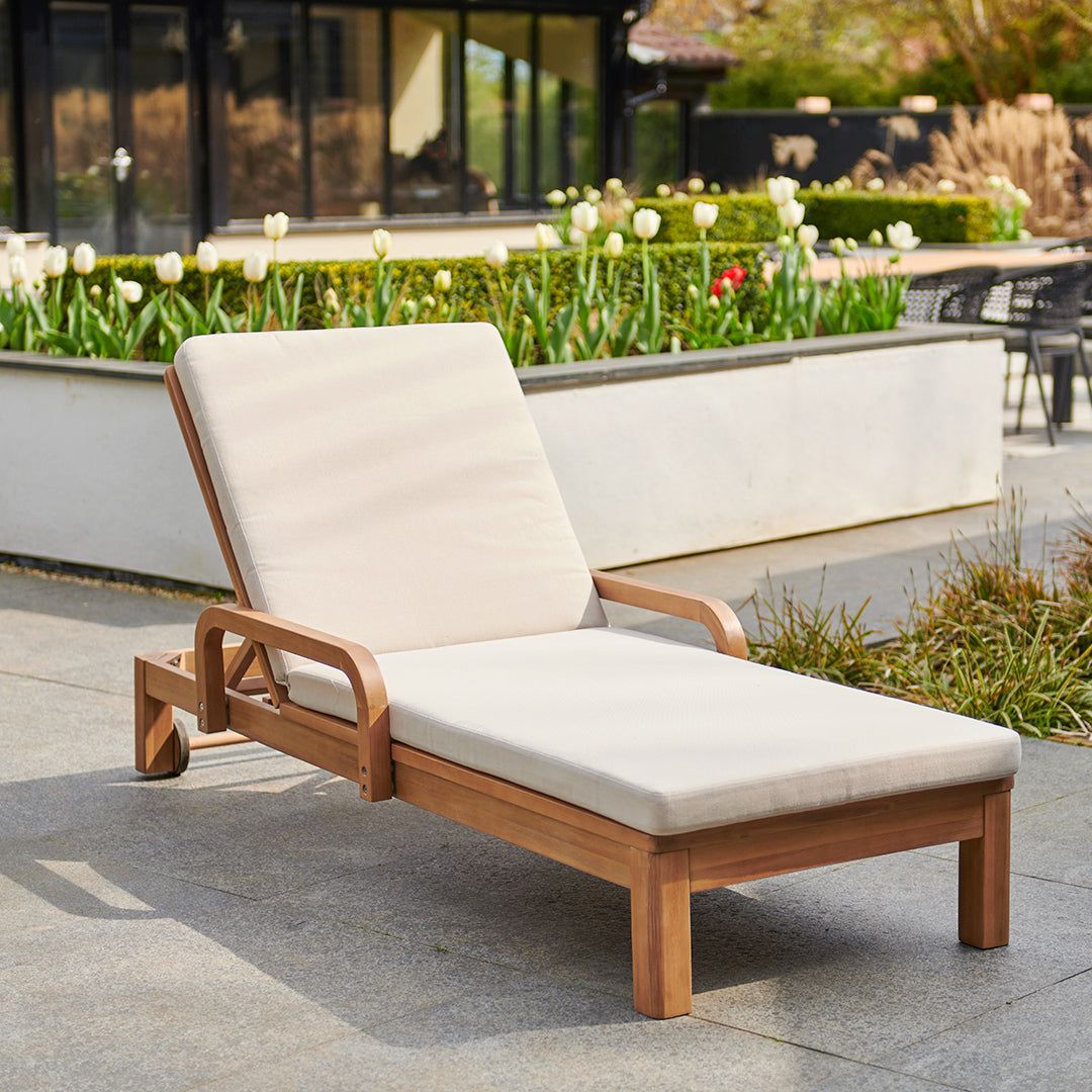 Sun Lounger With Wheels Enhance Your Outdoor Comfort with a Convenient Rolling Lounger