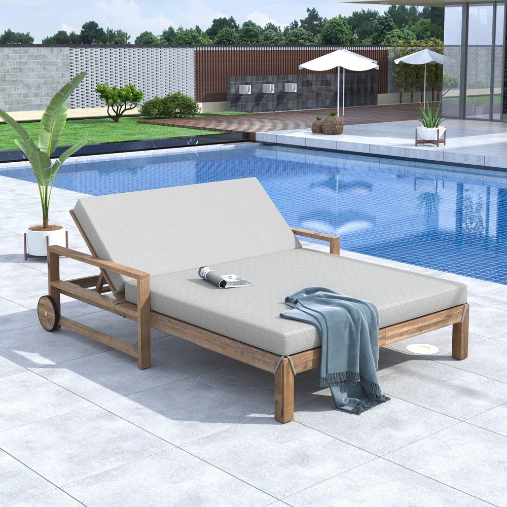 Sun Lounger With Wheels Ultimate Mobility for Outdoor Relaxation with a Convenient Sun Lounger Design