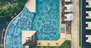 Swimming Pool Design With Mosaic