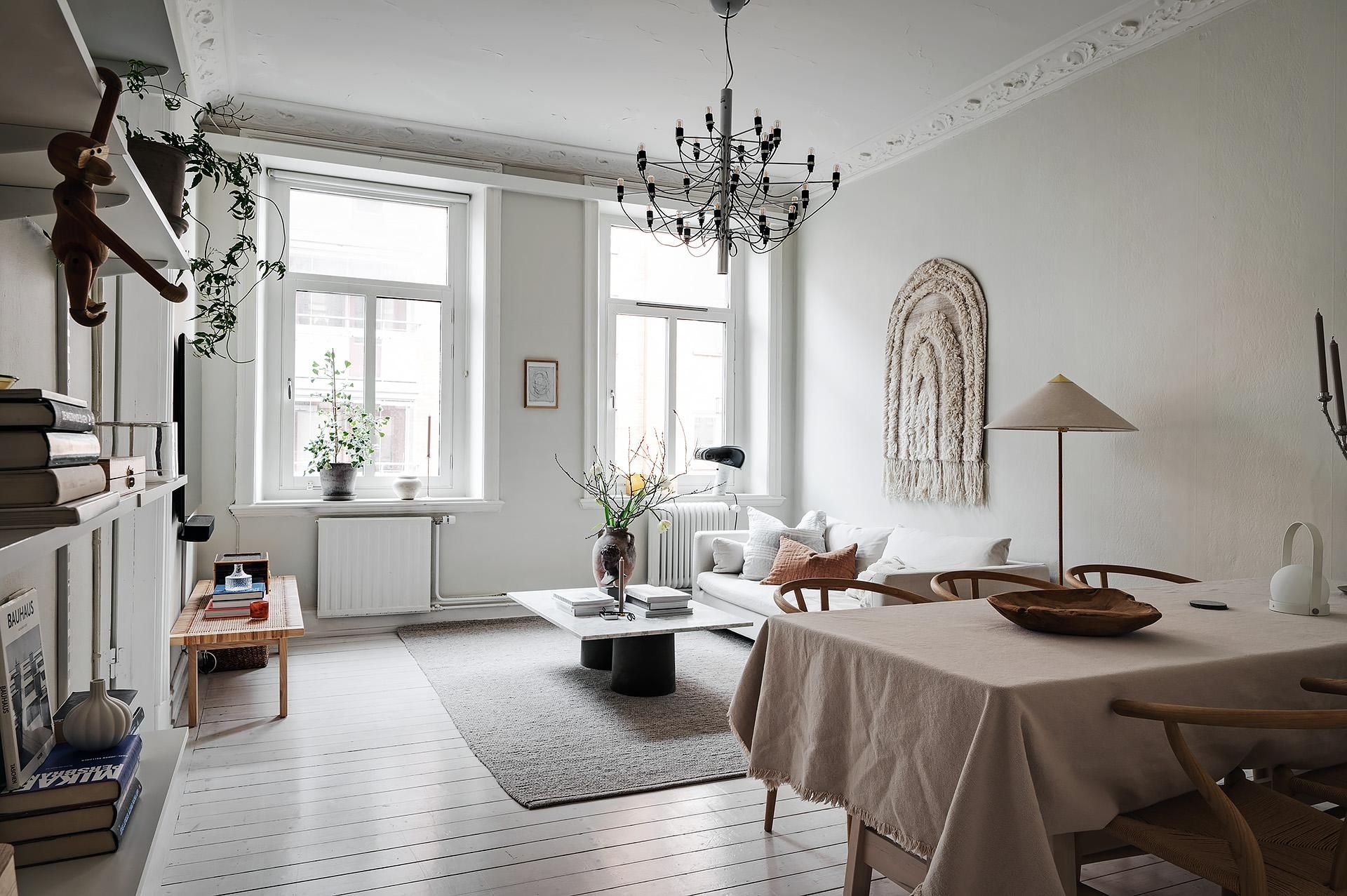 Tranquil Grey Apartment Sophisticated and Serene Living Space in Shades of Grey