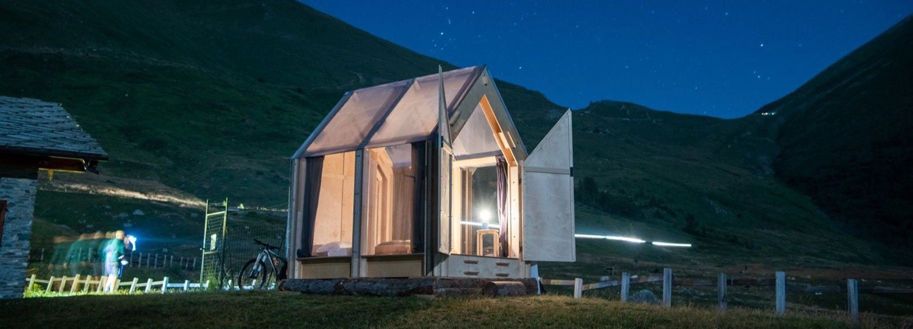 Transparent Cabin For Camping Modern Camping Experience with See-Through Shelter