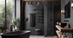 Two Contrasting Bathroom Designs