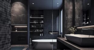 Two Contrasting Bathroom Designs