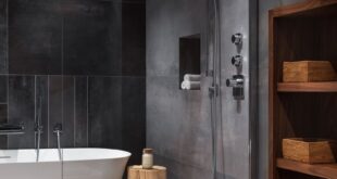 Two Contrasting Bathroom Designs