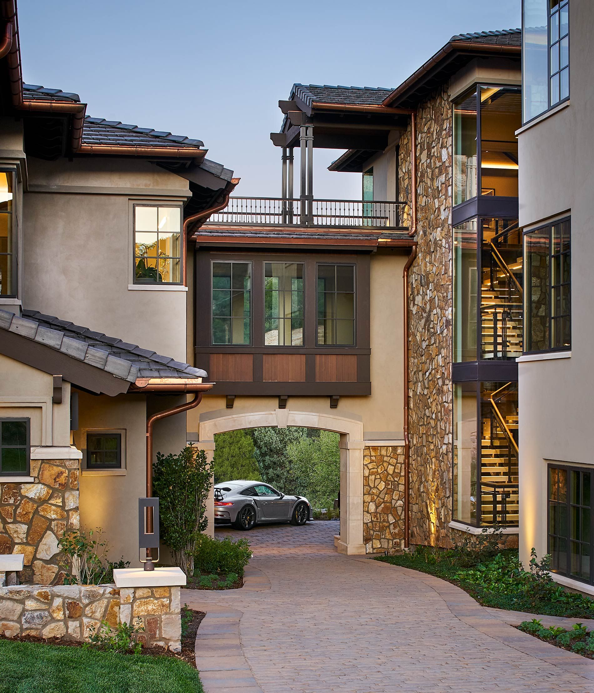 Two Separate Buildings Home Unique Design for a Double Dwelling – Two Homes in One Land