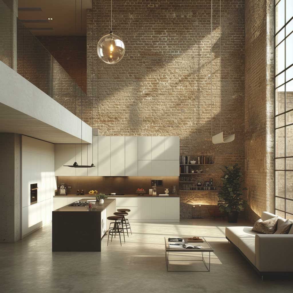 Uncluttered Loft Design Stylish Loft Design for a Clean and Minimalistic Look