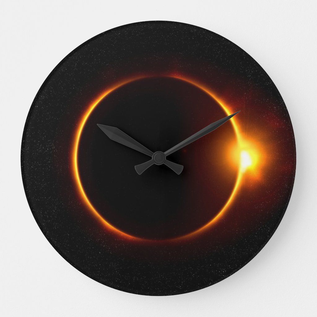 Unique Eclipse Clock Enhance Your Space with a Beautiful Eclipse themed Clock
