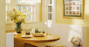 White And Yellow Kitchen Design