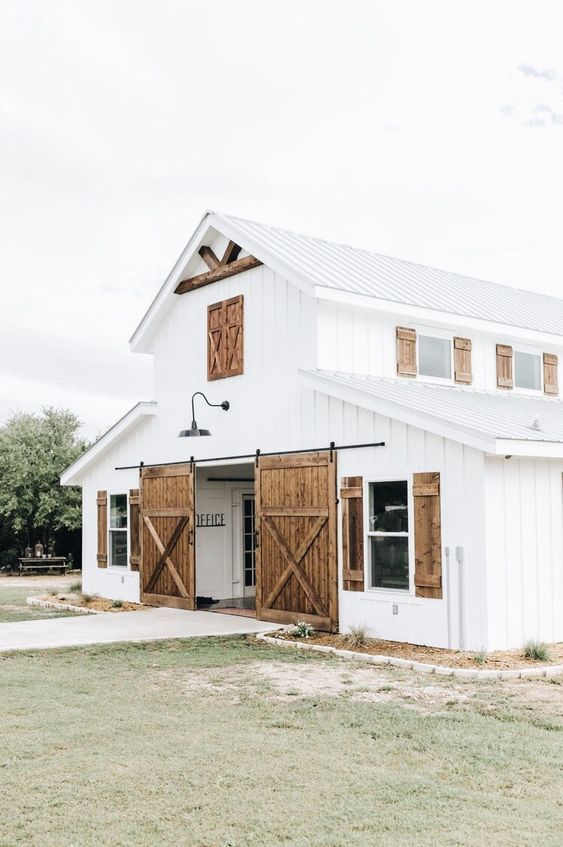 White Barn House Charming Country Home with Rustic Flair and Classic Appeal