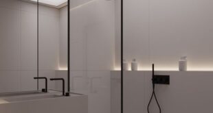 White Minimalist Bathroom