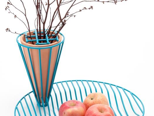 Wire Blossom Fruit Bowl And Vase Elegantly Designed Centerpiece for Your Dining Table With Fresh Fruits