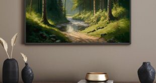 Wood Greenery And Artworks