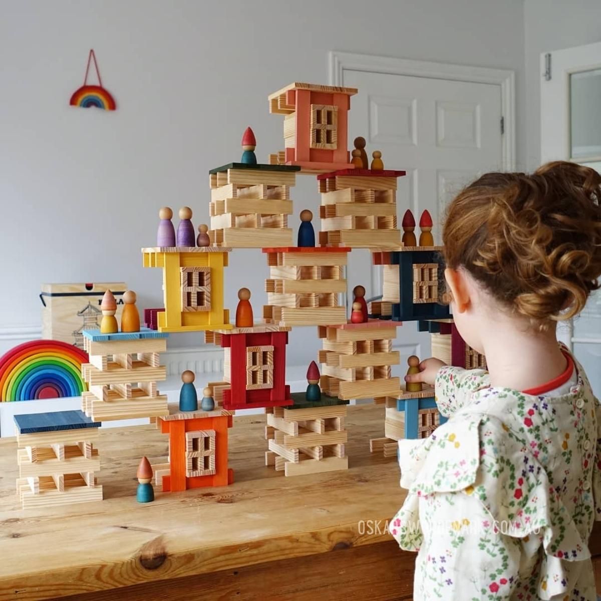 Wooden Construction Set Explore Creativity and Fun with a Classic Wooden Building Kit