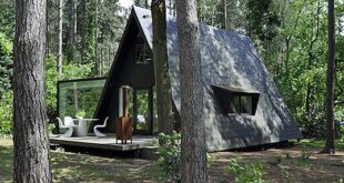 Woodland Cabin With A Crystal Shape