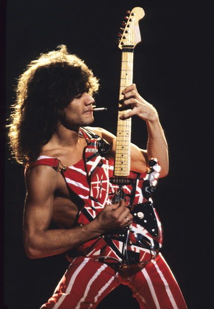 Eddie Van Halen innovative guitar playing and stage presence