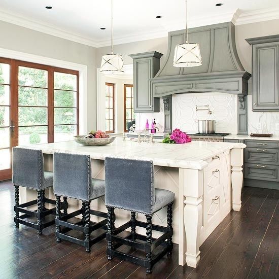 wall color: Sherwin Williams Useful Gray | Dream kitchens design .