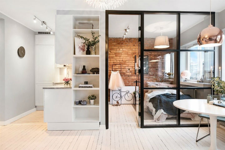 Small Scandinavian Apartment With Open and Airy Design | Decohol