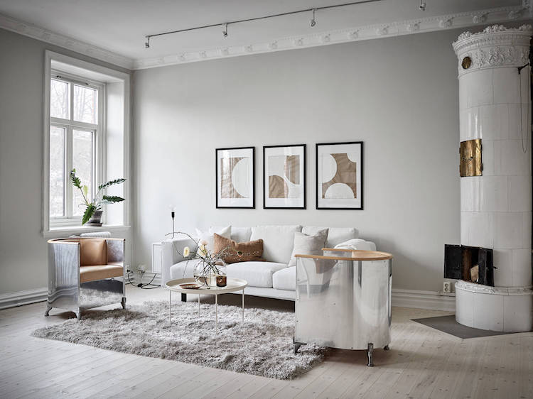 my scandinavian home: A Soothing White and Caramel Swedish ho