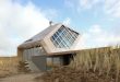 Angular Beach Home That Blends In With The Dunes - DigsDi
