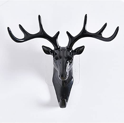 Amazon.com: ZWANDP Deer Head Self Adhesive Wall Door Hook Hanger .