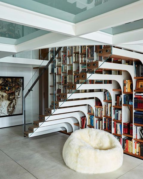 See the Bookshelves That Turn Into Stairs...and More in This New .