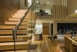 Build Apartment Solid Wood Floating Staircase Desig