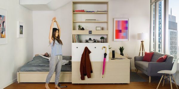 A Super Space Saving Solution for Small Apartments | 침실 꾸미기 .