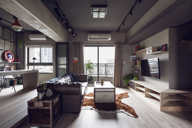 Apartment with industrial feel in Taiwan @ ShockBla