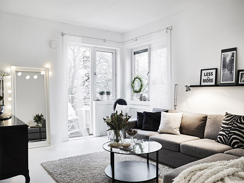 How to decorate a white apartment to make it cozy and comfortab