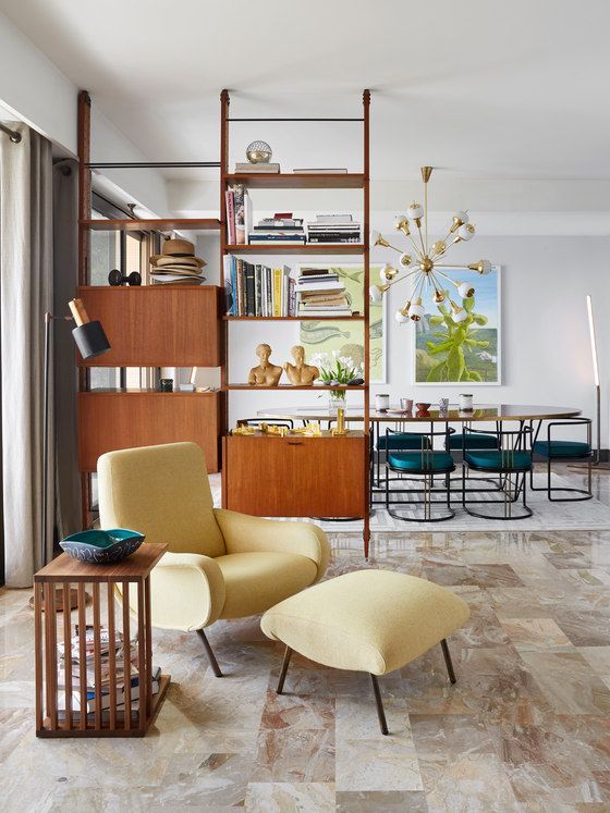 Mid-Century Modern Apartment With Riviera Touches | Mid century .