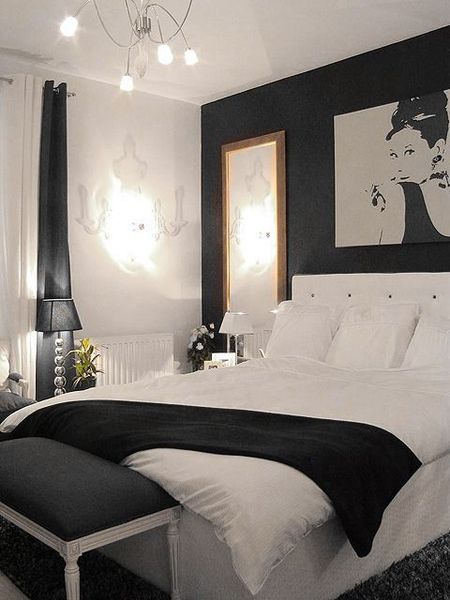 15 Beautiful Black and White Bedroom Ideas - decorisme | White .