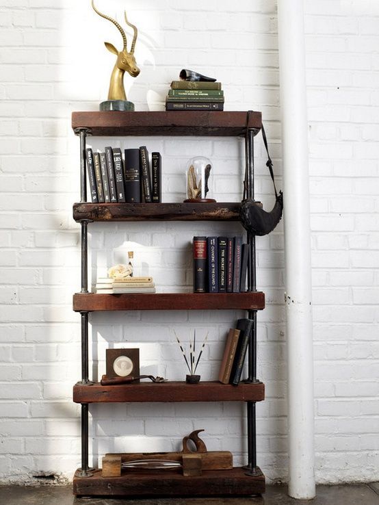 30 Awesome Industrial Shelves And Racks For Any Space | Rustic .